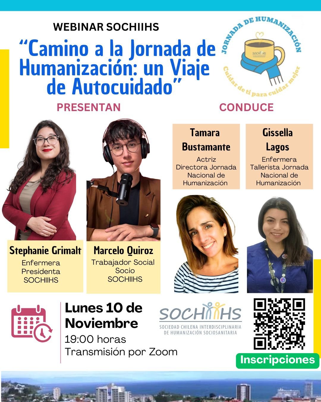 Webinar SOCHIIHS "Camino a la jornada de Humanización: Un viaje de Autocuidado"