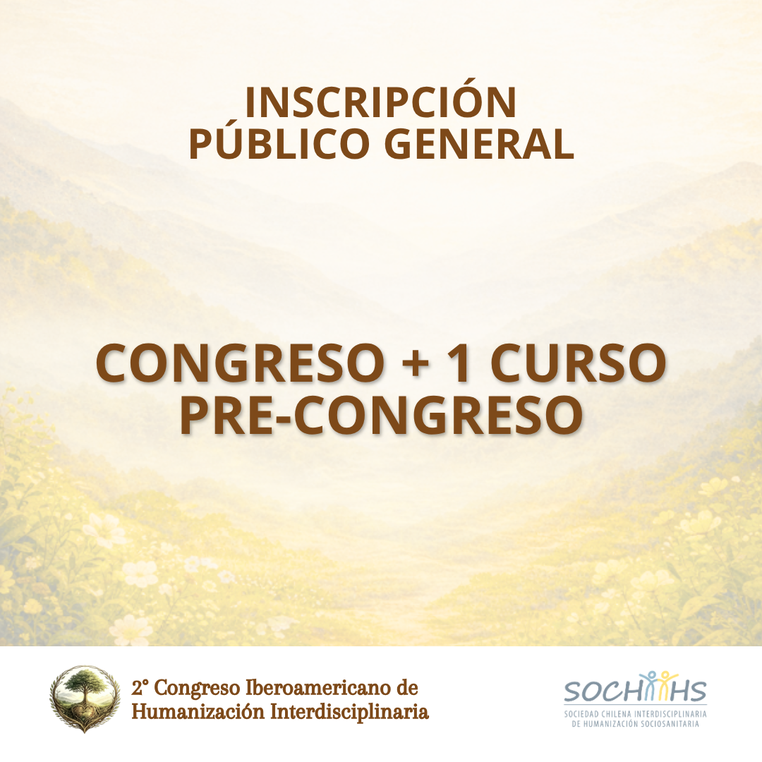 Inscripción Público General – Congreso + Curso pre-congreso