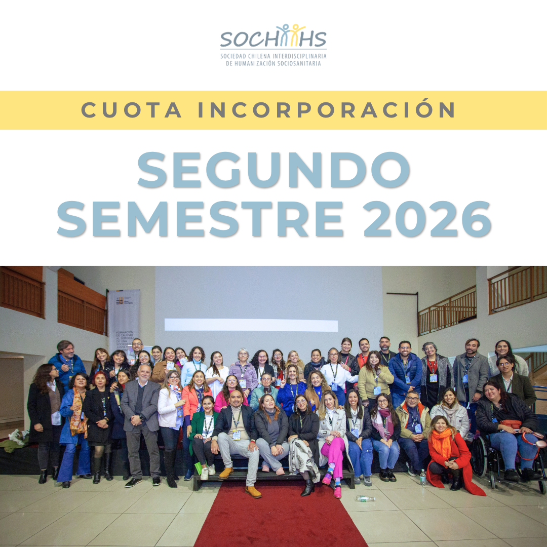 Cuota de incorporación SOCHIIHS 2do semestre 2026